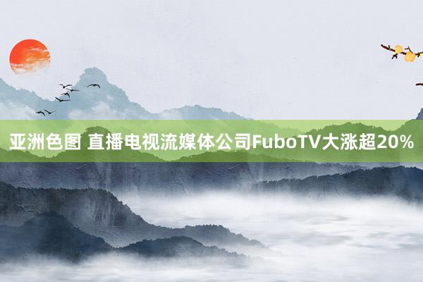 亚洲色图 直播电视流媒体公司FuboTV大涨超20%