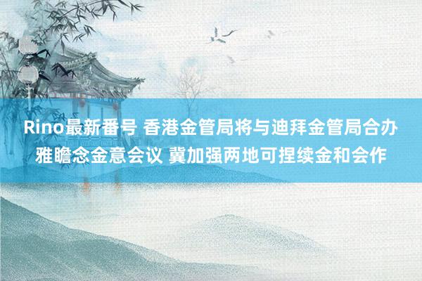 Rino最新番号 香港金管局将与迪拜金管局合办雅瞻念金意会议 冀加强两地可捏续金和会作