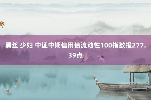 黑丝 少妇 中证中期信用债流动性100指数报277.39点